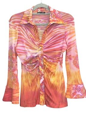 BOHO CHIC Mesh Blouse Vintage Y2K